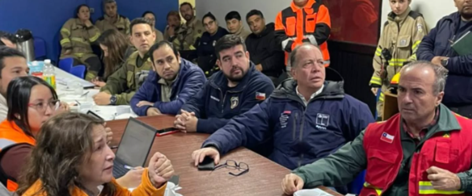DPP Juan Pablo Mellado lidera COGRID por incendios en biobío